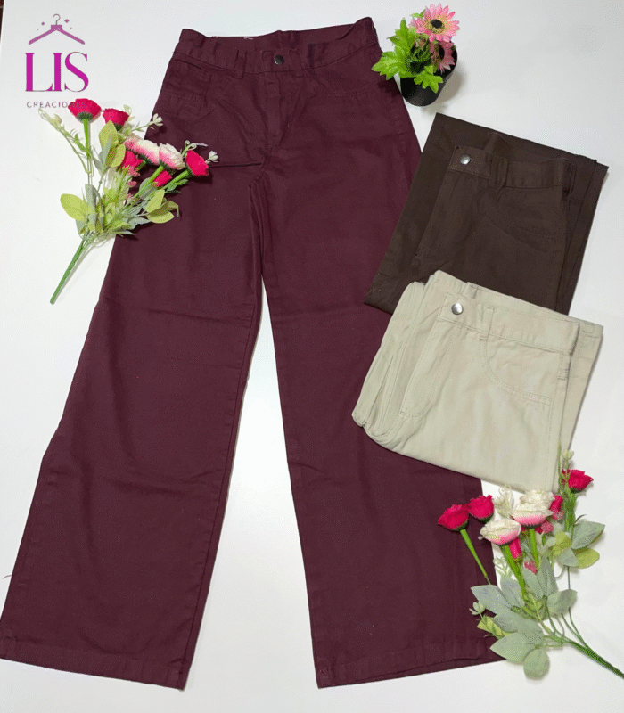 6 WIDE LEG DAMA COLORES - Imagen 1