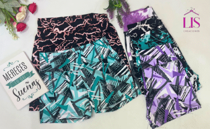 6 SHORT ESTAMPADO RETRO