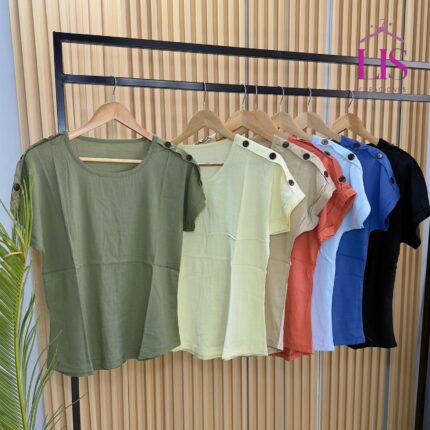 5 BLUSA LINO BOTON
