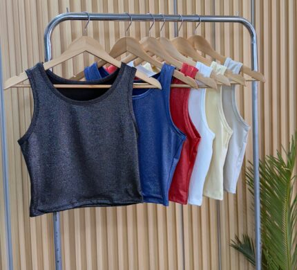 1 TOP LYCRA CON GLITTER DAMA