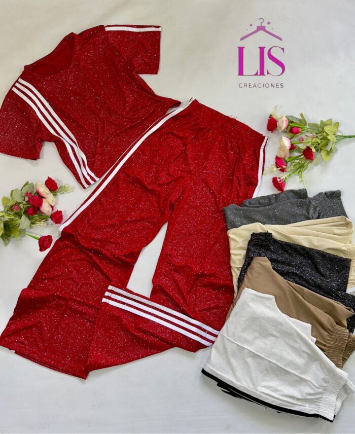 4 CONJUNTO GLITTER DAMA - Imagen 1