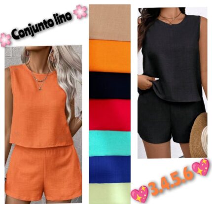 4 conjunto lino musculosa