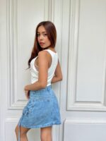6 POLLERA CARGO JEANS LINEA LIS - Imagen 3