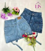 6 POLLERA CARGO JEANS LINEA LIS