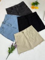 6 POLLERA JEANS CORTO DAMA - Imagen 2