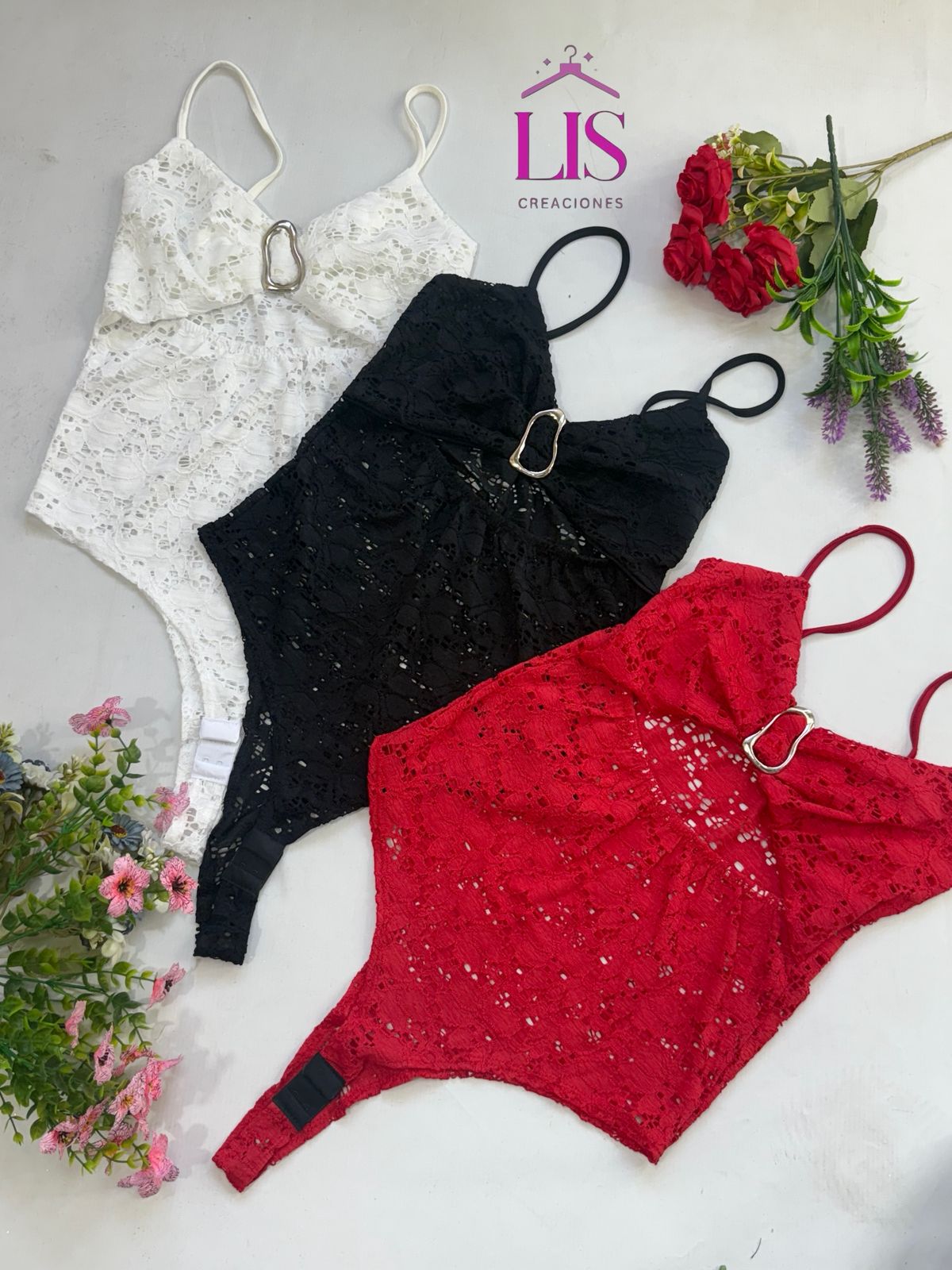 BODY ENCAJE KARI 1 BODY ENCAJE KARI - Imagen 1