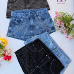 6 Shor pollera con strass dama