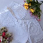 6 Shor jeans nena blanco