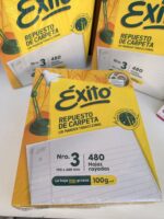 HOJAS ÉXITO / REPUESTO CARPETA 480 hjs - Imagen 3