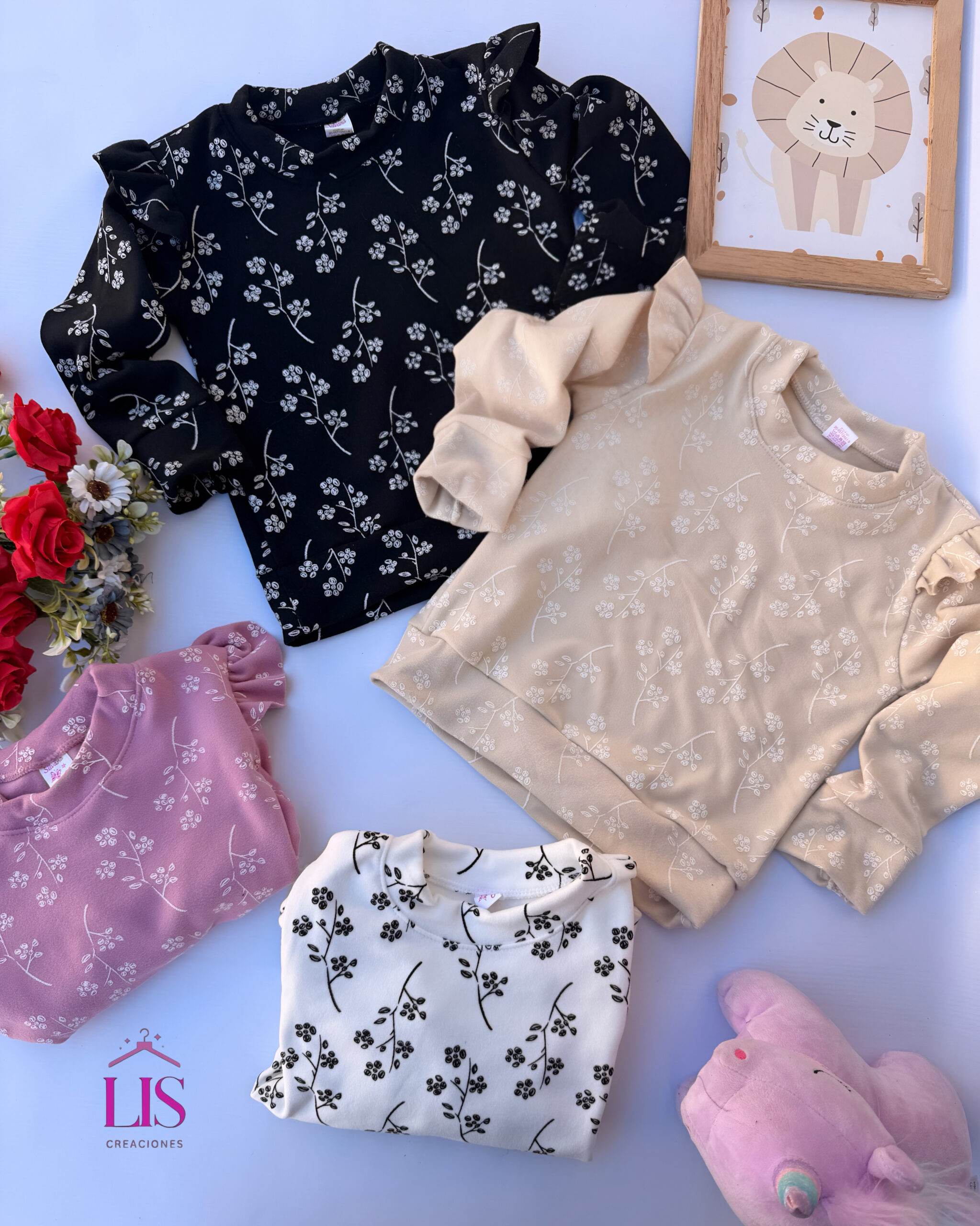 F8EE28C4-EB0F-4874-A78F-CA4AC2DB1F5C 6 SWETER VOLADO ESTAMPADO NENA - Imagen 1