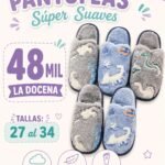 12 PANTUFLAS DE CHICOS