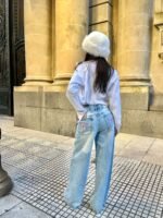 6 WIDE LEG MOÑO DAMA - Imagen 2