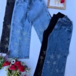 6 WIDE LEG PINZA con BRILLO  NENA JEANS