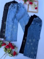 6 WIDE LEG PINZA con BRILLO  NENA JEANS