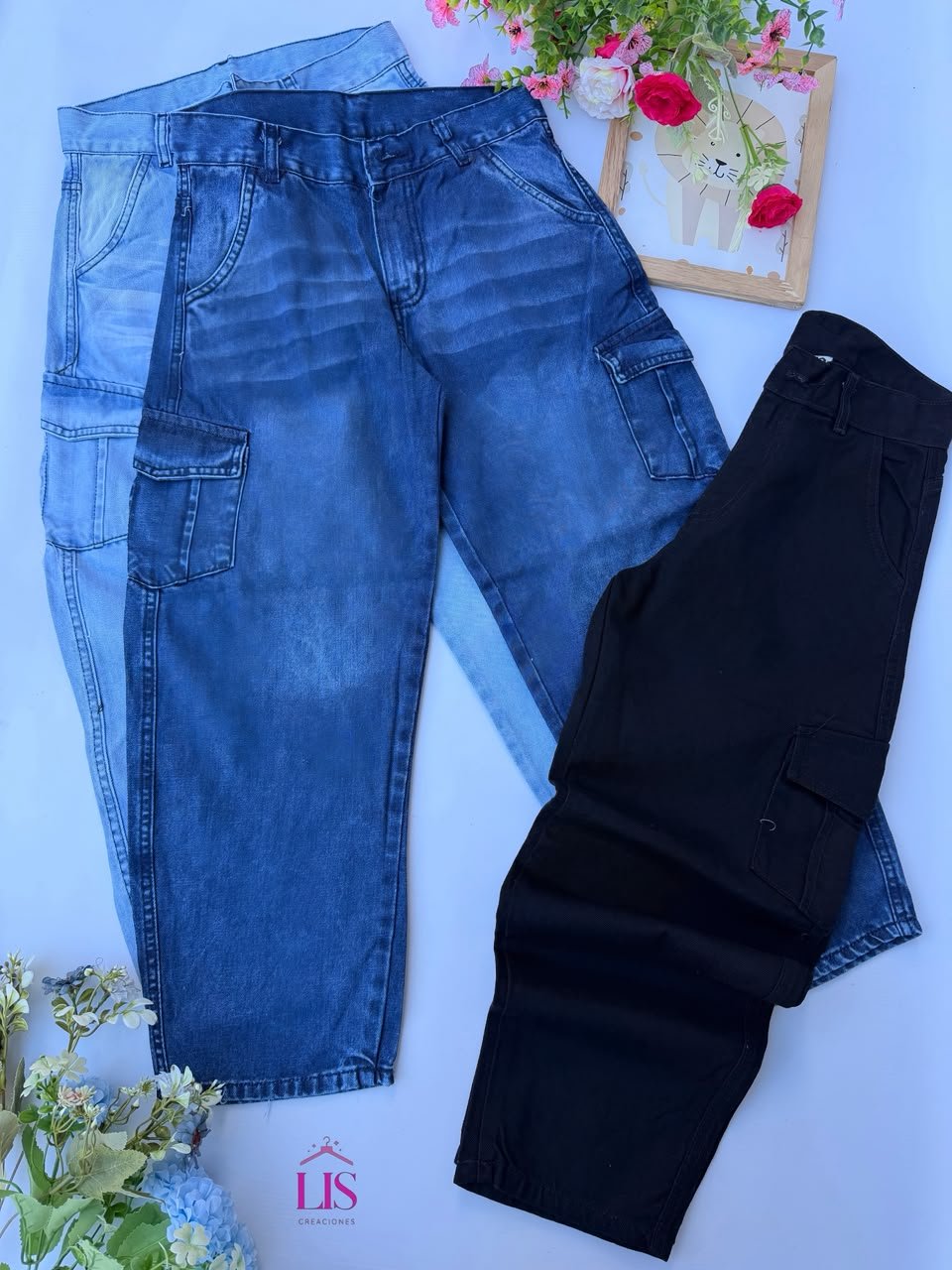 fed0a2bd-8a07-4097-80ed-f355db3b8f8b 4 BAGGY JUVENIL CARGO CHICOS - Imagen 1
