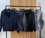 5 CAMPERA JERSEY CON PIEL HOMBRE