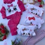 5 CONJUNTO PLUSH BEBA bicolor