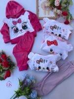 5 CONJUNTO PLUSH BEBA bicolor