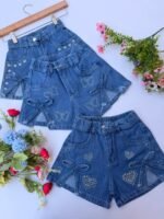 6 SHORT MOÑO JEANS NENA - Imagen 3