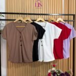 6 REMERA VUELLO V BOTÓN