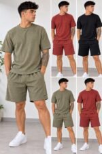 5 CONJUNTO HAWAI LISO HOMBRE