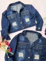 4 CAMPERA AZUL CORTA DAMA - Imagen 2