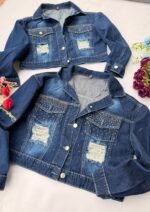 4 CAMPERA AZUL CORTA DAMA - Imagen 3