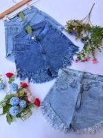 7 SHORT ELASTIZADO LISO DAMA - Imagen 2