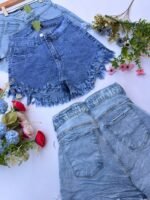 7 SHORT ELASTIZADO LISO DAMA - Imagen 3
