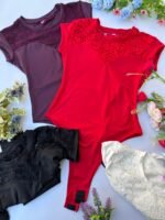 BODY CON BRODERI DAMA