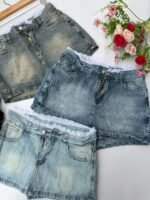 6 SHORT POLLERA CON PUNTILLA - Imagen 2