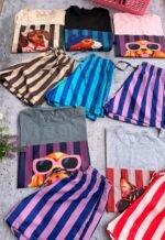 5 CONJUNTO CORTO RAYADO DAMA - Imagen 3