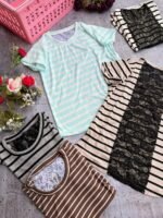 6 REMERA RAYA CON ENCAJE - Imagen 3