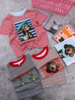 5 REMERAS RAYADAS ESTAMPADAS DAMA - Imagen 4