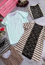 6 REMERA RAYA CON ENCAJE - Imagen 2