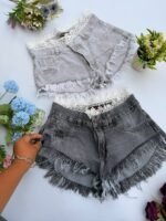 7 MINI SHORT DAMA CON PUNTILLA - Imagen 4