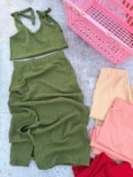 4 CONJUNTO POLLERA LISO LARGO DAMA - Imagen 2