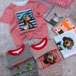 5 REMERAS RAYADAS ESTAMPADAS DAMA