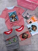 5 REMERAS RAYADAS ESTAMPADAS DAMA