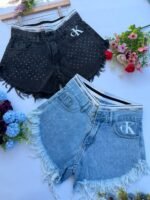 6 SHORT CK CON STRASS DAMA - Imagen 4
