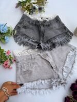 7 MINI SHORT DAMA CON PUNTILLA - Imagen 2