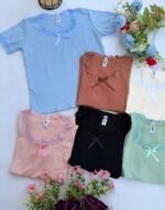 3 REMERAS MOÑO DAMA LISO - Imagen 2