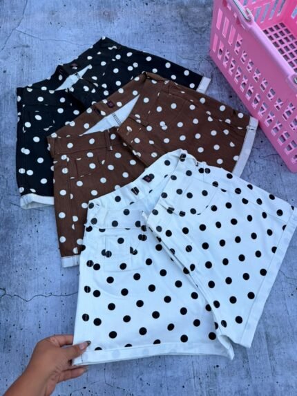 7 SHORTS LUNARES DAMA GABARDINA