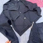 4 BOMBER DAMA CON STRASS