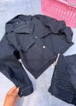 4 BOMBER DAMA CON STRASS