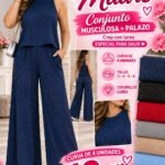 4 CONJUNTO GLITER FIESTA DAMA