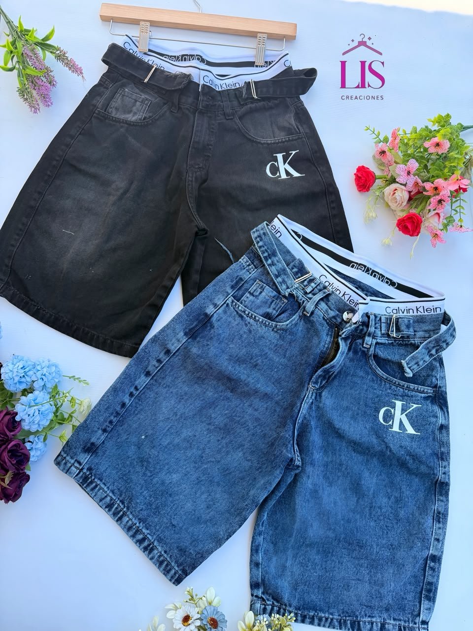 bb66e3fb-595b-4978-926a-846c4c016f68 6 BERMUDAS BAGGY CK DAMA - Imagen 1