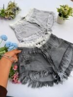 7 MINI SHORT DAMA CON PUNTILLA