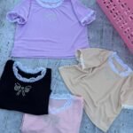 6 REMERAS PUNTILLA NENA