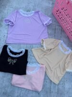 6 REMERAS PUNTILLA NENA